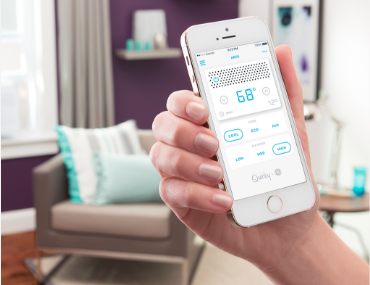 Smartphone application in which all home climate control systems can be monitored online, allowing customizable presets for efficiency and preventing energy consumption when no occupants are present. 
